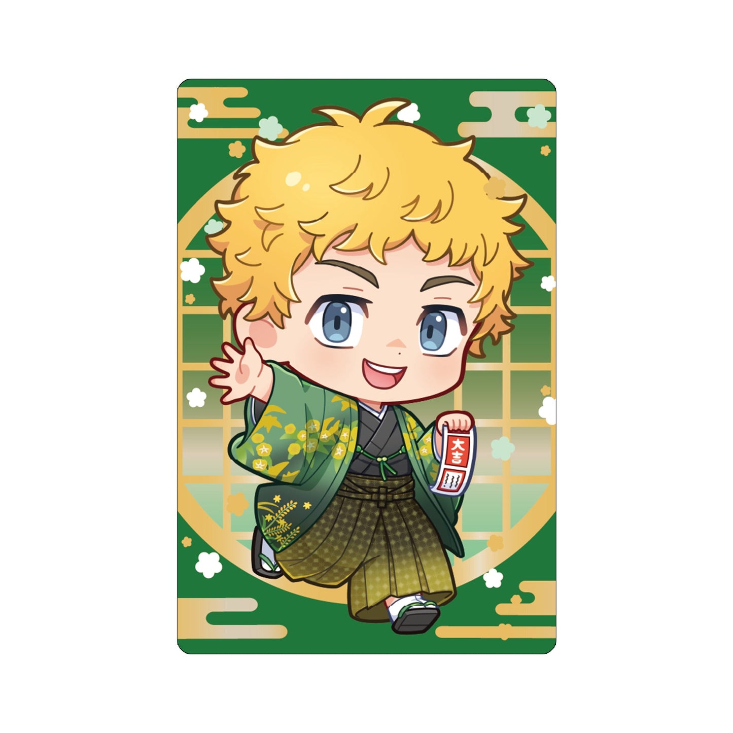 "Tokyo Revengers" Kimono Ver. Chibi ID Card Holder - Takemichi Hanagaki