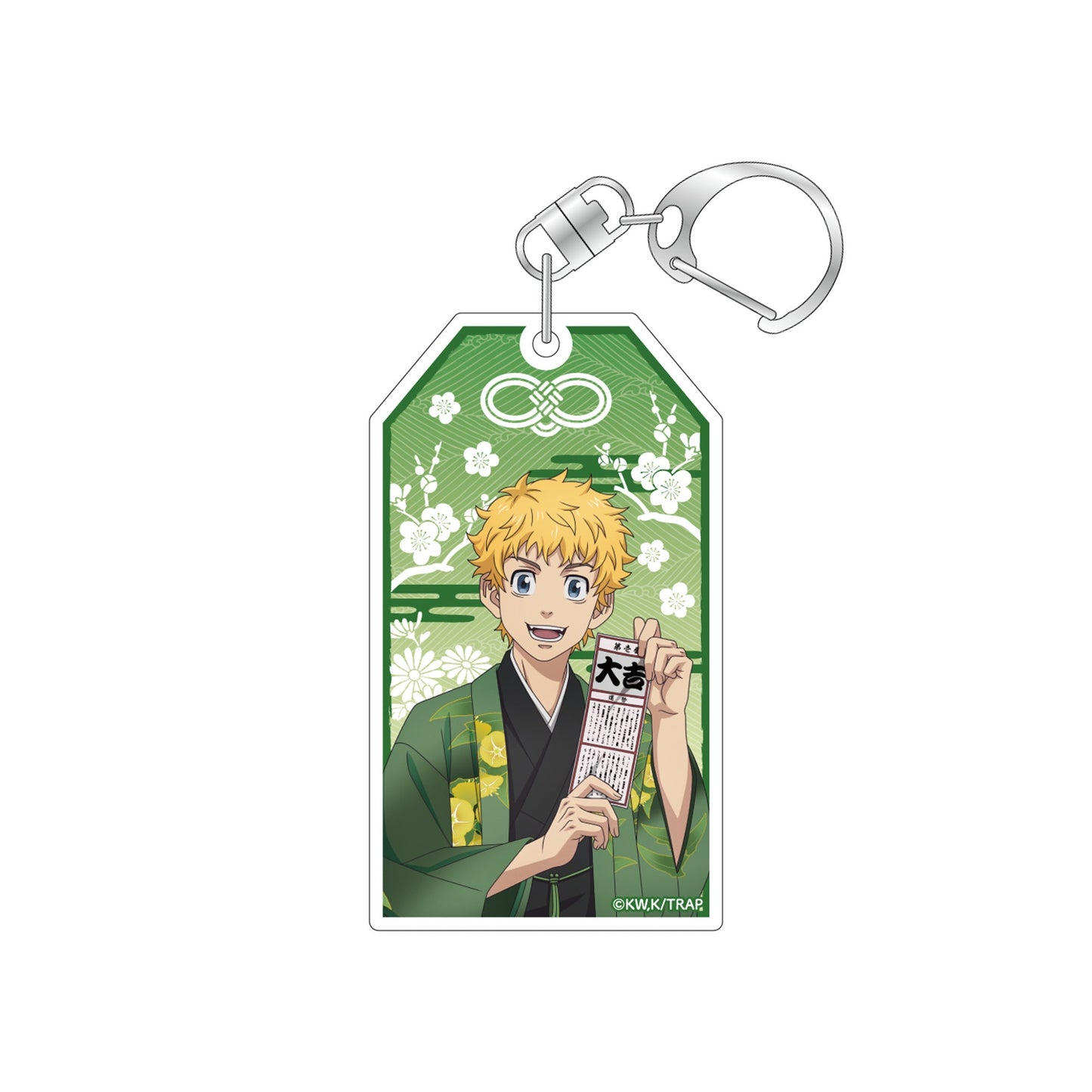 "Tokyo Revengers" Kimono Ver. Omamori-style Acrylic Keychain - Takemichi Hanagaki