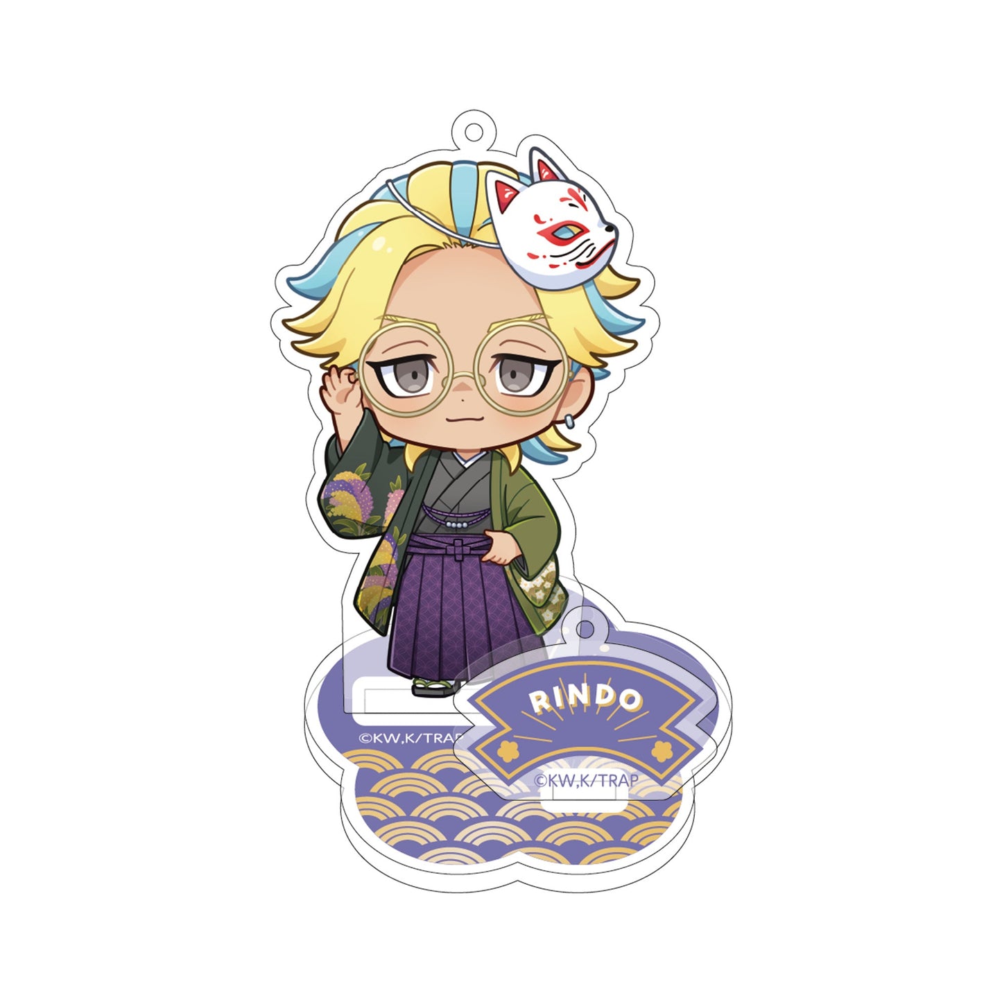 "Tokyo Revengers" Kimono Ver. Chibi Acrylic Keychain with Stand - Rindo Haitani