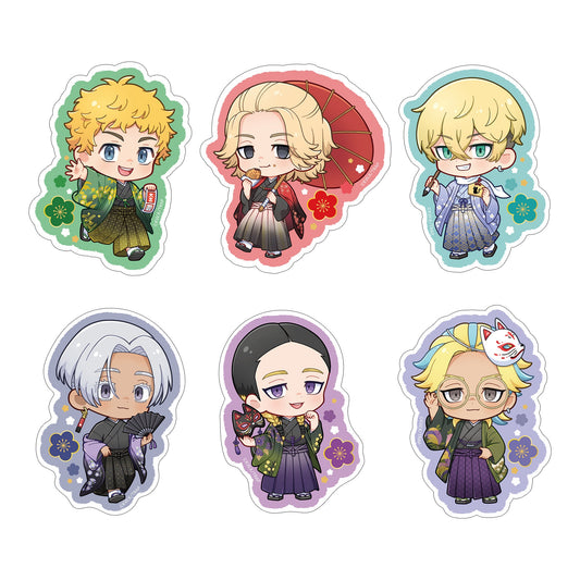 "Tokyo Revengers" Kimono Ver. Chibi Sticker Set (6 pieces)